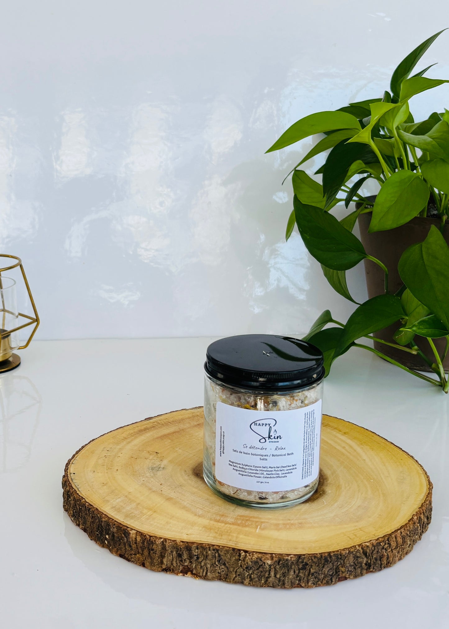 Relax Bath Salt (Lavender) | Natural Holistic Self Care | Happy Skin Soap Co.