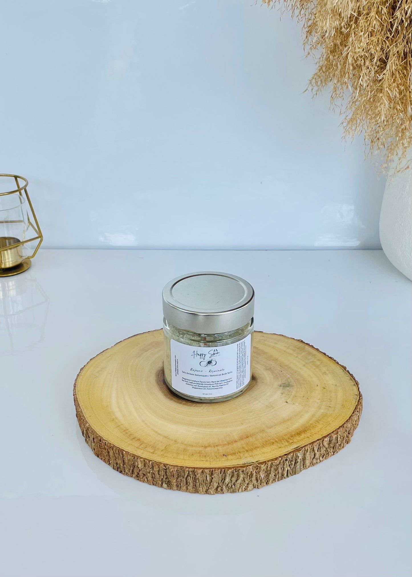 Sel de bain Rejuvinate (eucalyptus) | Soins personnels holistiques naturels | Happy Skin Soap Co.