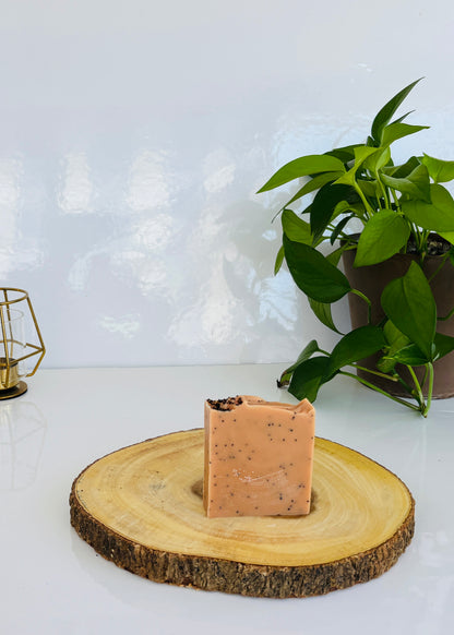 Exfoliant soap (Poppy seeds) | Natural Holistic Self Care | Happy Skin Soap Co.